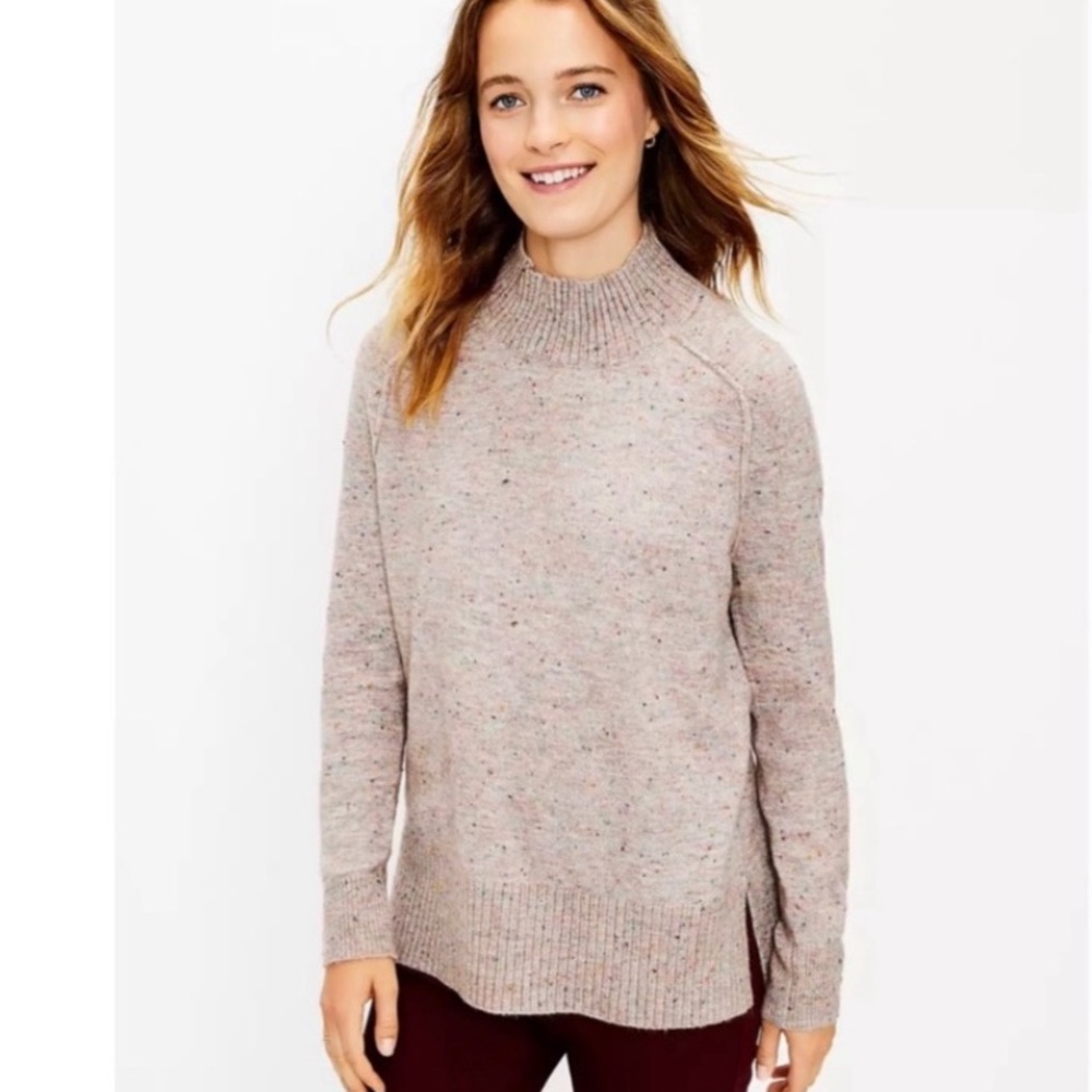 Loft Flecked Tunic Sweater size extra small